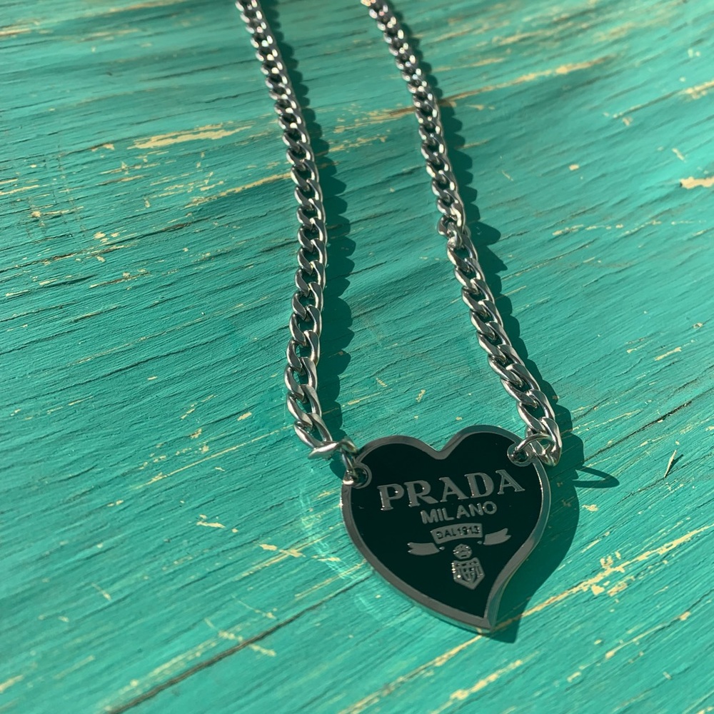 Flash SALE♥️Prada Heart Tag necklace
